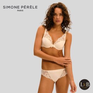Simone Perele Wish lingerie set naturel met push up bh en bijpassende slip