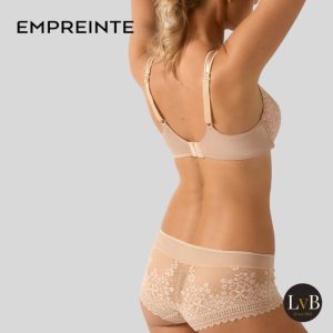 Achterzijde van Empreinte Melody naadloze beugel bh in Caramel artikel 0786