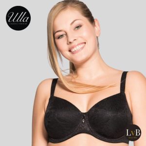 Ulla Alice bh zwart grote maten perfecte pasvorm ondersteuning dames lingerie met beugel