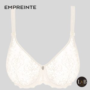 Empreinte Cassiopee beugel bh 07151 Silk ivoor met naadloze cups en verfijnd Frans borduurwerk.