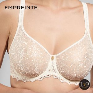 Empreinte Cassiopee beugel bh 07151 Silk ivoor met naadloze cups en perfecte ondersteuning.
