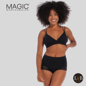 MAGIC Bodyfashion Be Pretty Tummy Squeezer zwart corrigerende slip op model