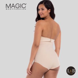 MAGIC Bodyfashion Maxi Sexy Hi-Brief latte achterkant op model