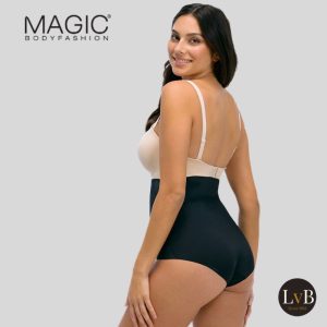 MAGIC Bodyfashion Maxi Sexy Hi-Brief zwart achterkant op model