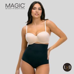 MAGIC Bodyfashion Maxi Sexy Hi-Brief 17HB zwart corrigerende slip op model