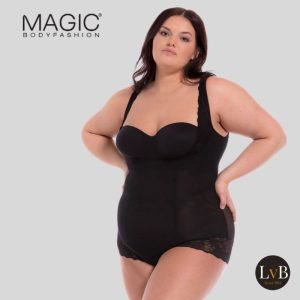 MAGIC Bodyfashion Super Control Body 14BL zwart grote maten corrigerende body