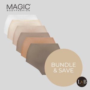 Overzicht van zes neutrale kleuren uit de MAGIC Dream Invisibles Panty Pack