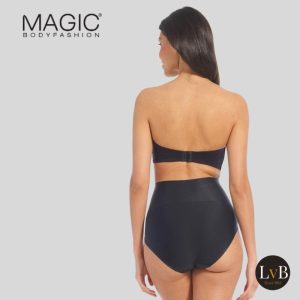 Achteraanzicht van de MAGIC Tummy Shaper zwarte shaping slip met hoge taille