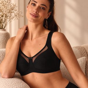 Anita Comfort Clara BH zonder beugel 5459 zwart gedragen voorzijde