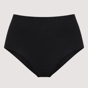 Chantelle SoftStretch tailleslip C26470 in zwart, naadloze hoge dames slip