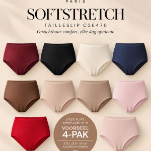 Chantelle SoftStretch tailleslip C26470 kleurenoverzicht, ook verkrijgbaar in voordeel 4-pak